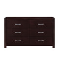 Color_Espresso -- Homelegance Edina 6 Drawer Dresser IMAGE 1