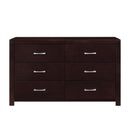  Color_Espresso -- Homelegance Edina 6 Drawer Dresser IMAGE 1