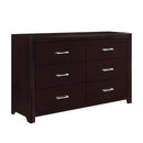  Color_Espresso -- Homelegance Edina 6 Drawer Dresser IMAGE 2
