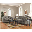  Manufacturer Color_Cobblestone -- Signature Design by Ashley Darcy Stationary Fabric Loveseat IMAGE 7