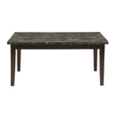  Homelegance Decatur 2456-64 Dining Table, Marble Top IMAGE 1
