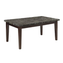  Homelegance Decatur 2456-64 Dining Table, Marble Top IMAGE 2