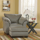  Manufacturer Color_Cobblestone -- Signature Design by Ashley Darcy Fabric Ottoman IMAGE 2