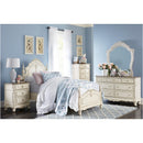  Homelegance Cinderella 1386TNW-1*9 7 pc Twin Canopy Bedroom Set IMAGE 1