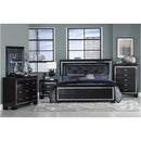  Homelegance Allura 1916BK 7 pc Queen Panel Bedroom Set IMAGE 1