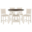  Homelegance Asher 5800WH-36 5 pc Counter Height Dining Set IMAGE 1