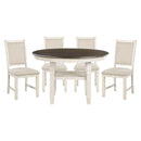  Homelegance Asher 5800WH-36 5 pc Dining Set IMAGE 1