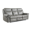  Homelegance Aram 8206GRY 2 pc Reclining Living Room Set IMAGE 2