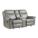  Homelegance Aram 8206GRY 2 pc Reclining Living Room Set IMAGE 3