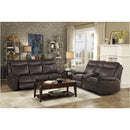  Homelegance Aram 8206BRW 2 pc Reclining Living Room Set IMAGE 1