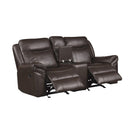  Homelegance Aram 8206BRW 2 pc Reclining Living Room Set IMAGE 7