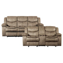  Homelegance Bastrop 8230FBR 2 pc Reclining Living Room Set IMAGE 1