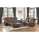  Homelegance Putnam 9405BR 2 pc Power Reclining Living Room Set IMAGE 2
