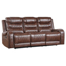 Homelegance Putnam 9405BR 2 pc Power Reclining Living Room Set IMAGE 3