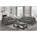  Homelegance Mischa 9514DGY 2 pc Living Room set IMAGE 2