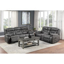  Homelegance Madrona 9989GY 2 pc Reclining Living Room set IMAGE 2