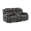  Homelegance Madrona 9989GY 2 pc Reclining Living Room set IMAGE 3