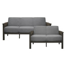  Homelegance Lewiston 1104GY 2 pc Stationary Living Room set IMAGE 1