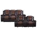  Homelegance Briscoe 9470BR 2 pc Reclining Living Room Set IMAGE 1
