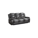  Homelegance Briscoe 9470GY 2 pc Reclining Living Room Set IMAGE 3