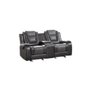  Homelegance Briscoe 9470GY 2 pc Reclining Living Room Set IMAGE 4