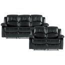  Homelegance Cranley 9700BLK 2 pc Reclining Living Room Set IMAGE 1