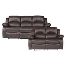  Homelegance Cranley 9700BRW 2 pc Reclining Living Room Set IMAGE 1