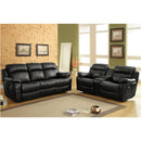  Homelegance Marille 9724BLK 2 pc Reclining Living Room Set IMAGE 2
