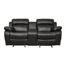  Homelegance Marille 9724BLK 2 pc Reclining Living Room Set IMAGE 6