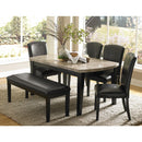  Homelegance Cristo 5070-64 Dining Table, Marble Top IMAGE 4