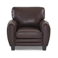  Manufacturer Color_Dark Brown -- Homelegance Rubin Stationary Leather Look Chair IMAGE 1