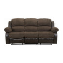 Manufacturer Color_chocolate -- Homelegance Cranley Reclining Sofa IMAGE 1