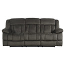  Manufacturer Color_Chocolate -- Homelegance Laurelton Reclining Fabric Sofa IMAGE 1