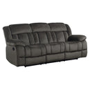  Manufacturer Color_Chocolate -- Homelegance Laurelton Reclining Fabric Sofa IMAGE 2