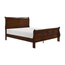  Color_Cherry Size_California King -- Homelegance Mayville Sleigh Bed IMAGE 2