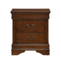  Color_Cherry -- Homelegance Mayville 2 Drawer Nightstand IMAGE 1