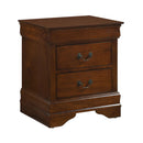  Color_Cherry -- Homelegance Mayville 2 Drawer Nightstand IMAGE 2