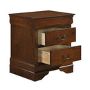  Color_Cherry -- Homelegance Mayville 2 Drawer Nightstand IMAGE 3