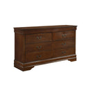 Color_Cherry -- Homelegance Mayville 6 Drawer Dresser IMAGE 2