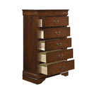  Color_Cherry -- Homelegance Mayville 5 Drawer Chest IMAGE 3