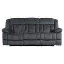  Manufacturer Color_Charcoal -- Laurelton 9636CC-3 Double Reclining Sofa IMAGE 1