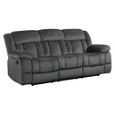  Manufacturer Color_Charcoal -- Laurelton 9636CC-3 Double Reclining Sofa IMAGE 2
