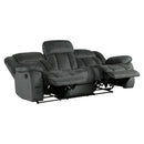  Manufacturer Color_Charcoal -- Laurelton 9636CC-3 Double Reclining Sofa IMAGE 3