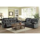  Manufacturer Color_Charcoal -- Laurelton 9636CC-2 Double Glider Reclining Love Seat with Center Console IMAGE 12