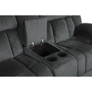  Manufacturer Color_Charcoal -- Laurelton 9636CC-2 Double Glider Reclining Love Seat with Center Console IMAGE 7