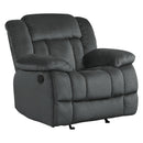  Manufacturer Color_Charcoal -- Laurelton 9636CC-1 Glider Reclining Chair IMAGE 2