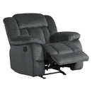  Manufacturer Color_Charcoal -- Laurelton 9636CC-1 Glider Reclining Chair IMAGE 4