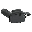  Manufacturer Color_Charcoal -- Laurelton 9636CC-1 Glider Reclining Chair IMAGE 5
