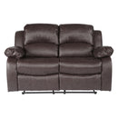  Manufacturer Color_Brown -- Cranley 9700BRW-2 Double Reclining Love Seat IMAGE 1