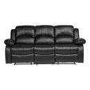  Manufacturer Color_Black -- Cranley 9700BLK-3 Double Reclining Sofa IMAGE 1